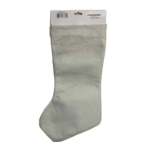 Christmas Stocking Color Your Own Stocking Fabric Stocking With Markers  17 in - Picture 7 of 10